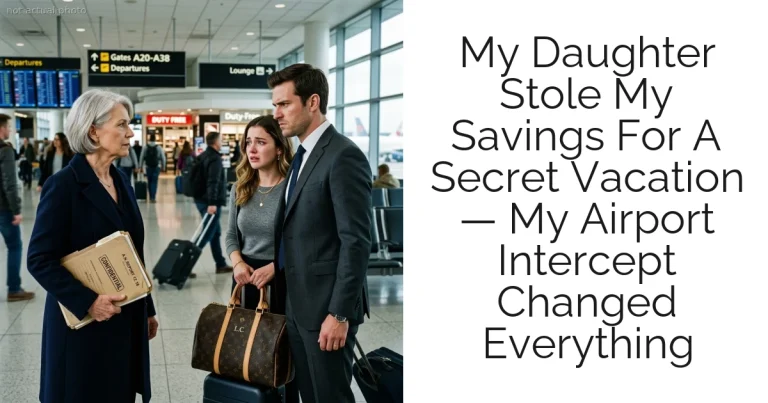My Daughter Stole My Savings For A Secret Vacation — My Airport Intercept Changed Everything