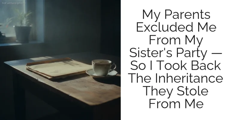 My Parents Excluded Me From My Sister's Party — So I Took Back The Inheritance They Stole From Me
