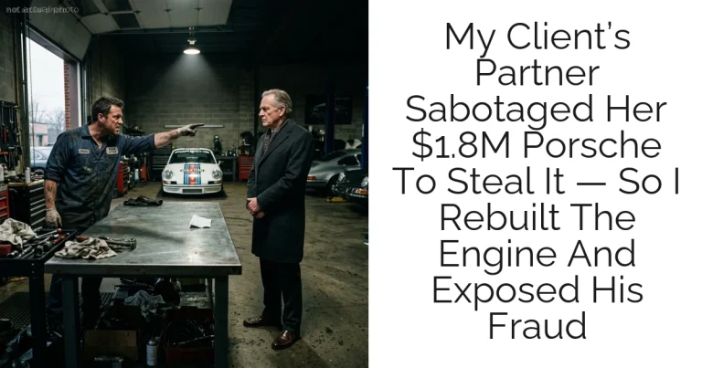 My Client’s Partner Sabotaged Her $1.8M Porsche To Steal It — So I Rebuilt The Engine And Exposed His Fraud
