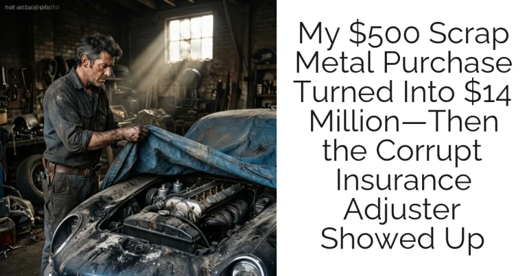 My $500 Scrap Metal Purchase Turned Into $14 Million—Then the Corrupt Insurance Adjuster Showed Up
