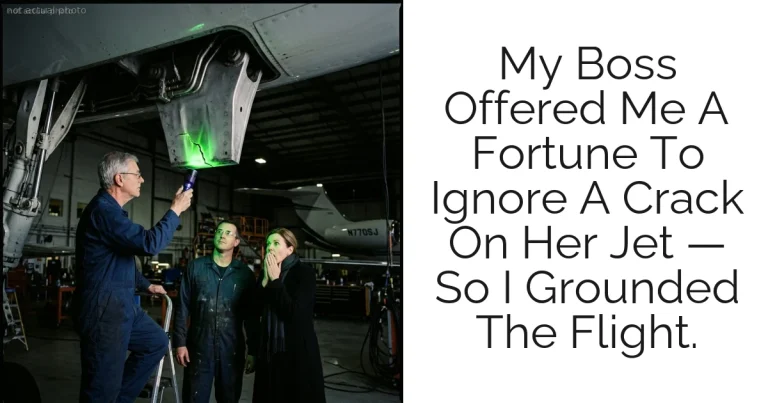 My Boss Offered Me A Fortune To Ignore A Crack On Her Jet — So I Grounded The Flight.