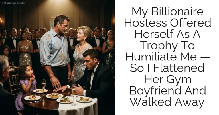 My Billionaire Hostess Offered Herself As A Trophy To Humiliate Me — So I Flattened Her Gym Boyfriend And Walked Away