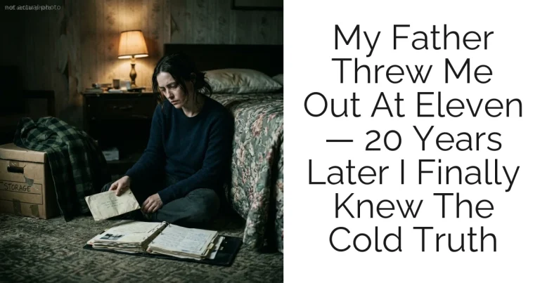 My Father Threw Me Out At Eleven — 20 Years Later I Finally Knew The Cold Truth