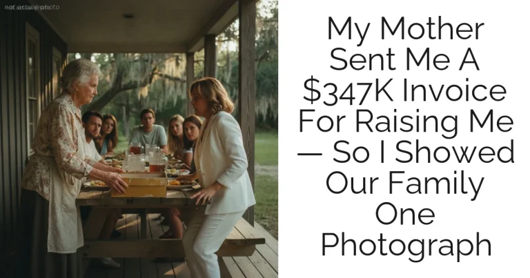 My Mother Sent Me A $347K Invoice For Raising Me — So I Showed Our Family One Photograph