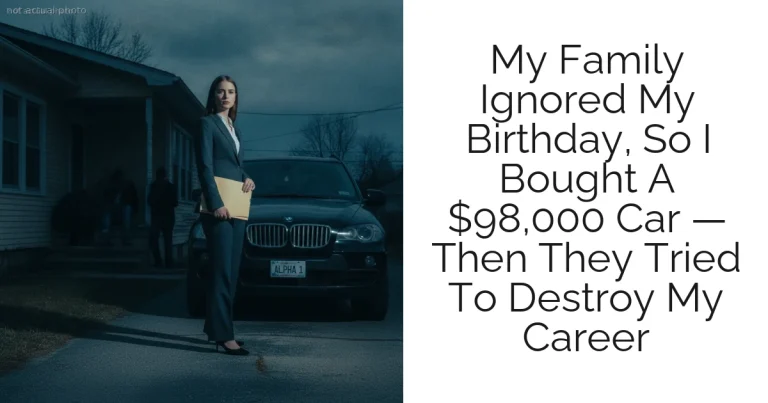 My Family Ignored My Birthday, So I Bought A $98,000 Car — Then They Tried To Destroy My Career