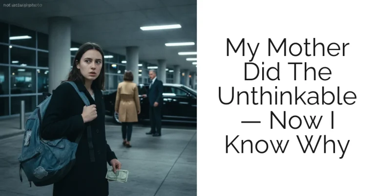 My Mother Did The Unthinkable — Now I Know Why