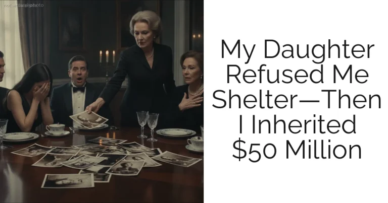 My Daughter Refused Me Shelter—Then I Inherited $50 Million