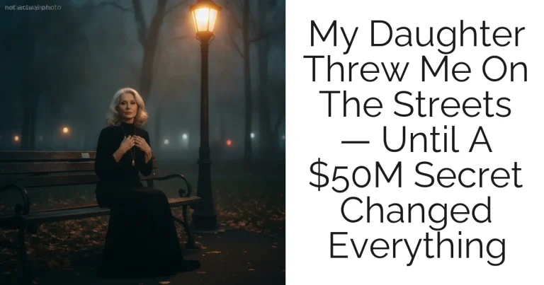 My Daughter Threw Me On The Streets — Until A $50M Secret Changed Everything
