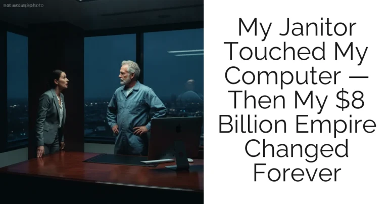 My Janitor Touched My Computer — Then My $8 Billion Empire Changed Forever
