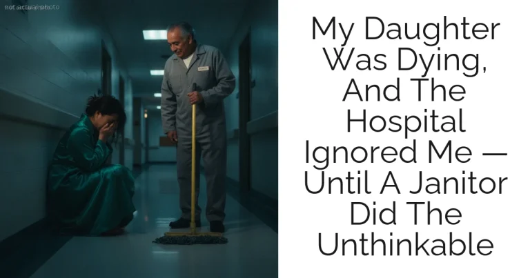 My Daughter Was Dying, And The Hospital Ignored Me — Until A Janitor Did The Unthinkable