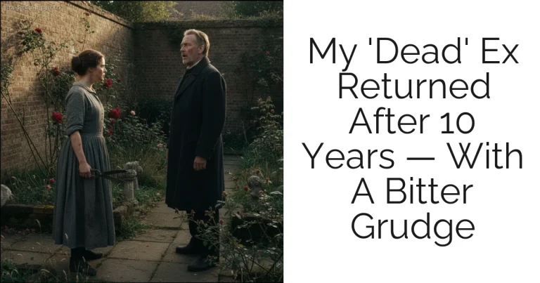 My 'Dead' Ex Returned After 10 Years — With A Bitter Grudge