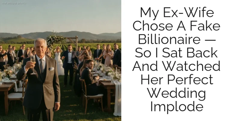 My Ex-Wife Chose A Fake Billionaire — So I Sat Back And Watched Her Perfect Wedding Implode
