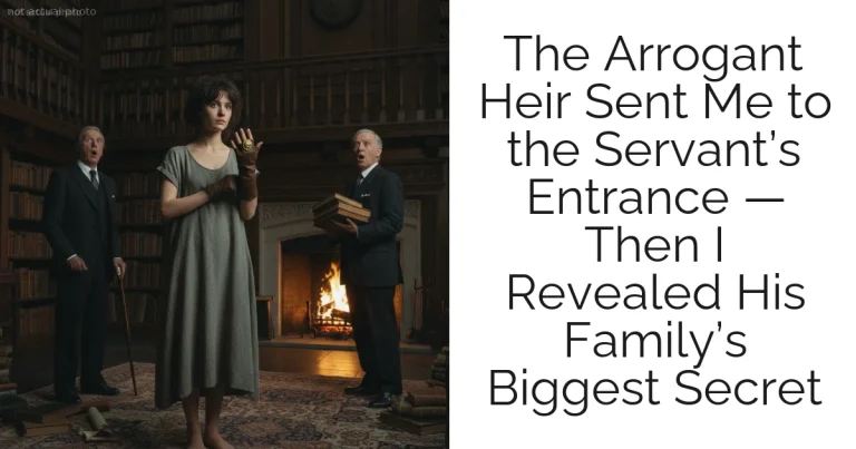 The Arrogant Heir Sent Me to the Servant’s Entrance — Then I Revealed His Family’s Biggest Secret