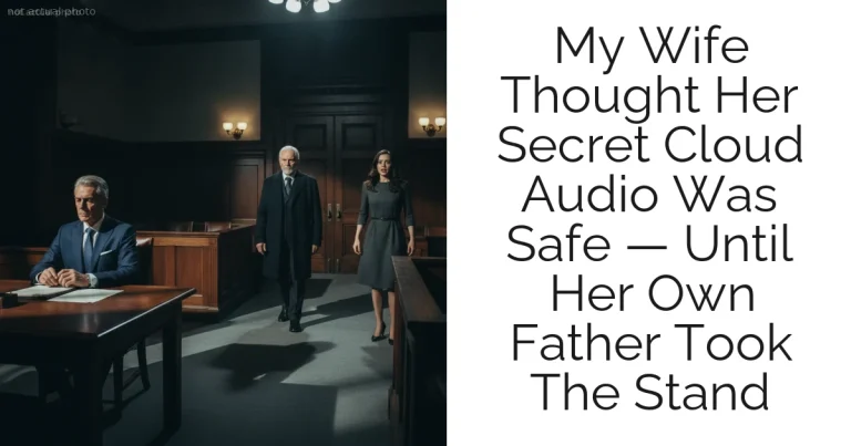 My Wife Thought Her Secret Cloud Audio Was Safe — Until Her Own Father Took The Stand