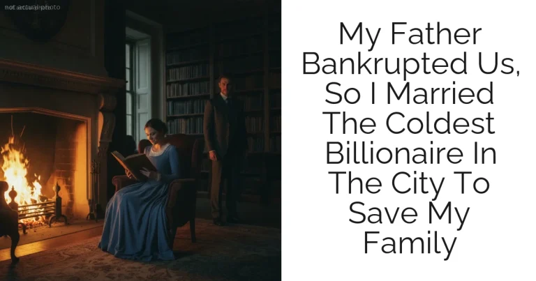 My Father Bankrupted Us, So I Married The Coldest Billionaire In The City To Save My Family