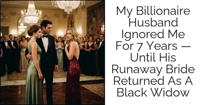 My Billionaire Husband Ignored Me For 7 Years — Until His Runaway Bride Returned As A Black Widow