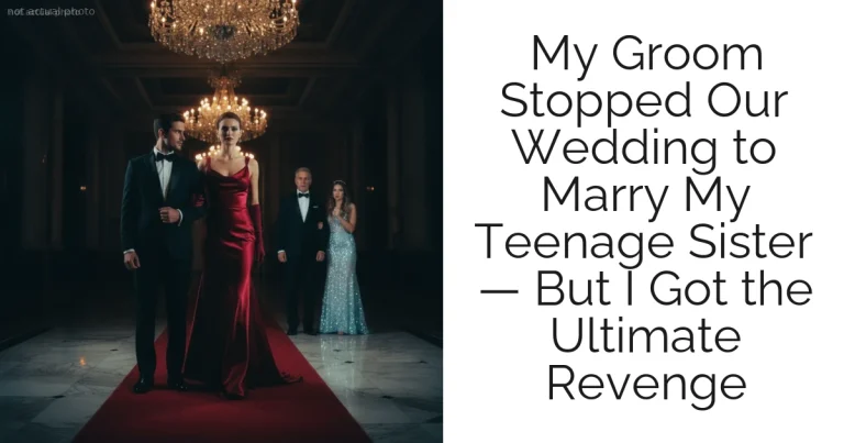 My Groom Stopped Our Wedding to Marry My Teenage Sister — But I Got the Ultimate Revenge