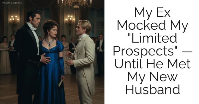 My Ex Mocked My "Limited Prospects" — Until He Met My New Husband