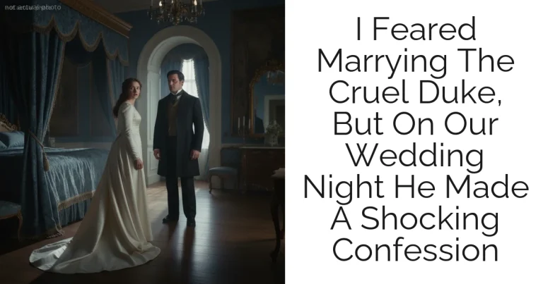 I Feared Marrying The Cruel Duke, But On Our Wedding Night He Made A Shocking Confession