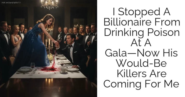 I Stopped A Billionaire From Drinking Poison At A Gala—Now His Would-Be Killers Are Coming For Me