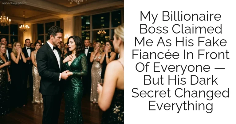 My Billionaire Boss Claimed Me As His Fake Fiancée In Front Of Everyone — But His Dark Secret Changed Everything