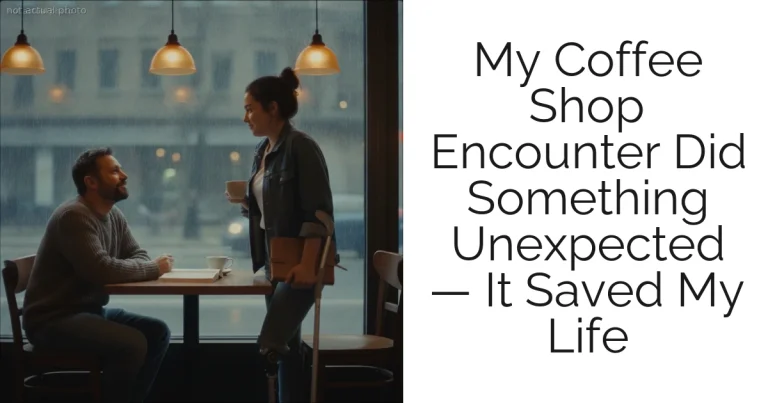 My Coffee Shop Encounter Did Something Unexpected — It Saved My Life