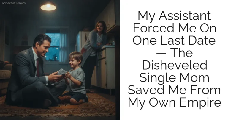 My Assistant Forced Me On One Last Date — The Disheveled Single Mom Saved Me From My Own Empire