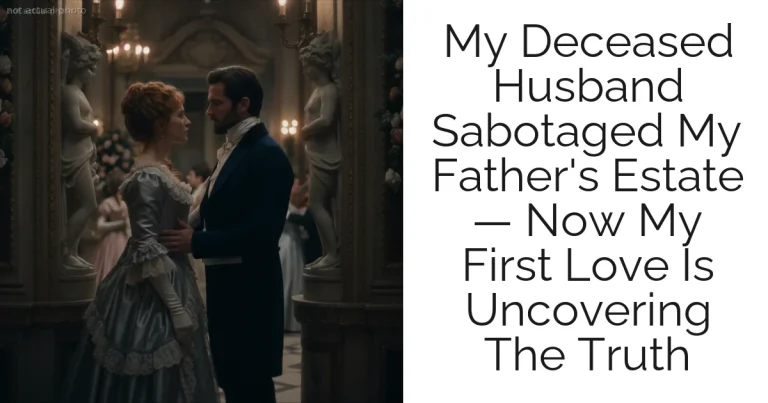 My Deceased Husband Sabotaged My Father's Estate — Now My First Love Is Uncovering The Truth
