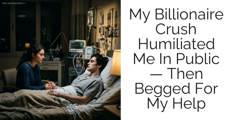 My Billionaire Crush Humiliated Me In Public — Then Begged For My Help