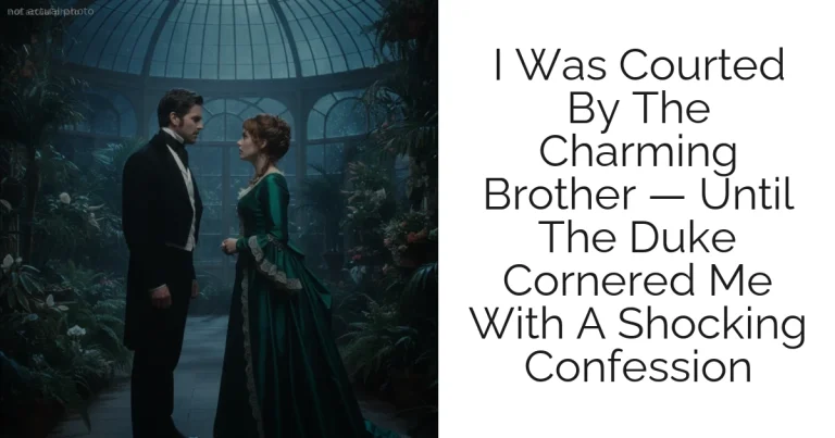 I Was Courted By The Charming Brother — Until The Duke Cornered Me With A Shocking Confession