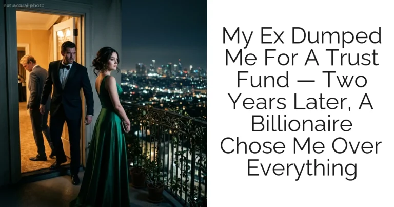 My Ex Dumped Me For A Trust Fund — Two Years Later, A Billionaire Chose Me Over Everything