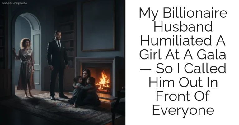 My Billionaire Husband Humiliated A Girl At A Gala — So I Called Him Out In Front Of Everyone