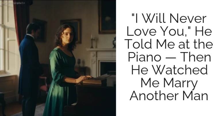 "I Will Never Love You," He Told Me at the Piano — Then He Watched Me Marry Another Man