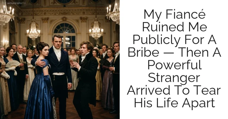 My Fiancé Ruined Me Publicly For A Bribe — Then A Powerful Stranger Arrived To Tear His Life Apart