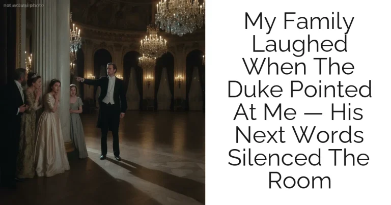 My Family Laughed When The Duke Pointed At Me — His Next Words Silenced The Room