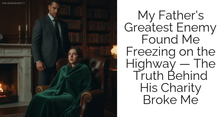 My Father's Greatest Enemy Found Me Freezing on the Highway — The Truth Behind His Charity Broke Me