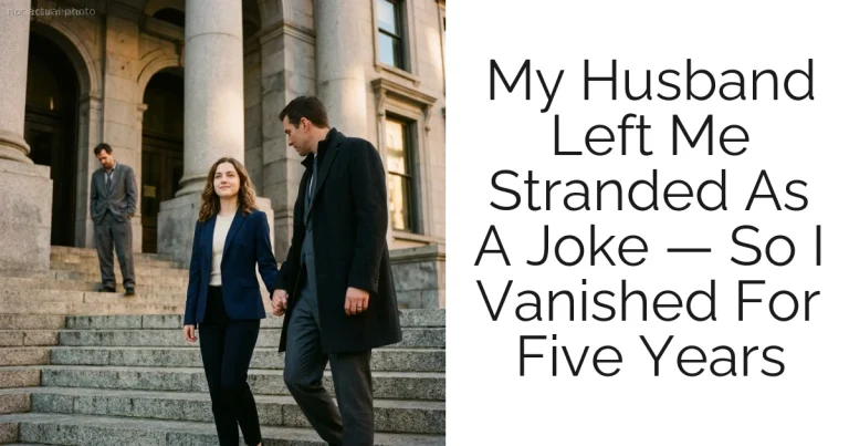 My Husband Left Me Stranded As A Joke — So I Vanished For Five Years