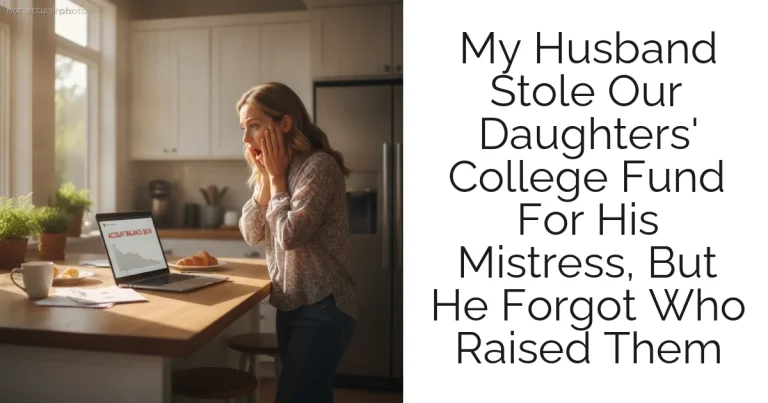 My Husband Stole Our Daughters' College Fund For His Mistress, But He Forgot Who Raised Them