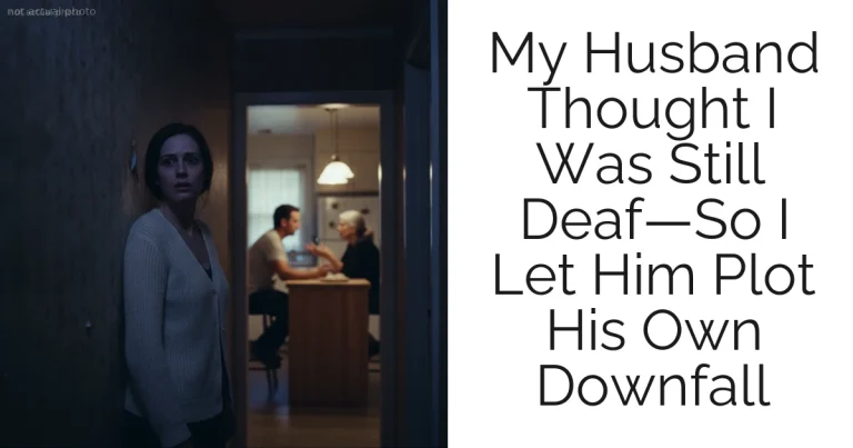 My Husband Thought I Was Still Deaf—So I Let Him Plot His Own Downfall