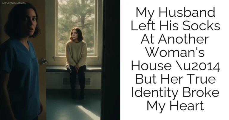 My Husband Left His Socks At Another Woman's House u2014 But Her True Identity Broke My Heart