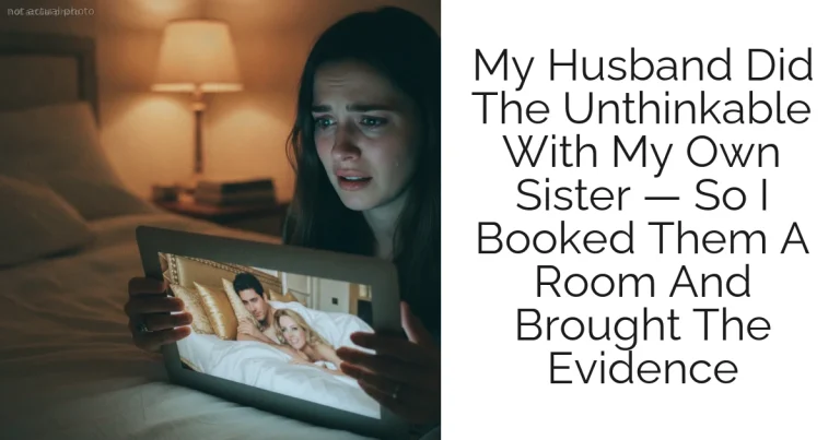 My Husband Did The Unthinkable With My Own Sister — So I Booked Them A Room And Brought The Evidence