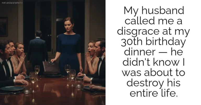 My husband called me a disgrace at my 30th birthday dinner — he didn't know I was about to destroy his entire life.