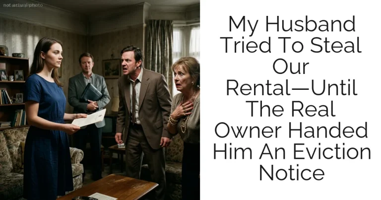 My Husband Tried To Steal Our Rental—Until The Real Owner Handed Him An Eviction Notice