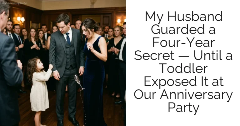 My Husband Guarded a Four-Year Secret — Until a Toddler Exposed It at Our Anniversary Party