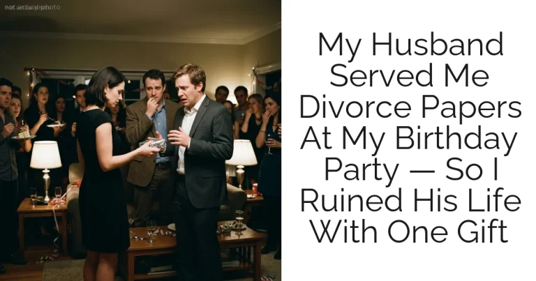 My Husband Served Me Divorce Papers At My Birthday Party — So I Ruined His Life With One Gift