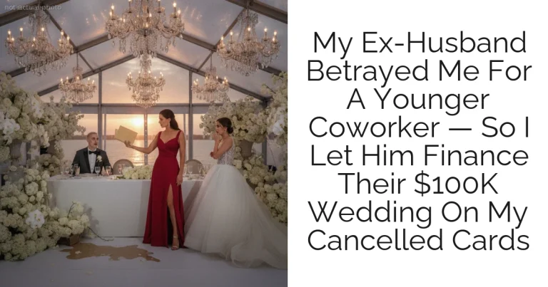 My Ex-Husband Betrayed Me For A Younger Coworker — So I Let Him Finance Their $100K Wedding On My Cancelled Cards