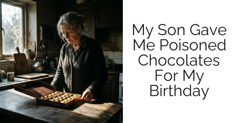 My Son Gave Me Poisoned Chocolates For My Birthday