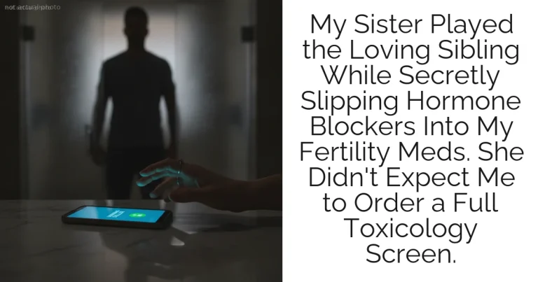 My Sister Played the Loving Sibling While Secretly Slipping Hormone Blockers Into My Fertility Meds. She Didn't Expect Me to Order a Full Toxicology Screen.