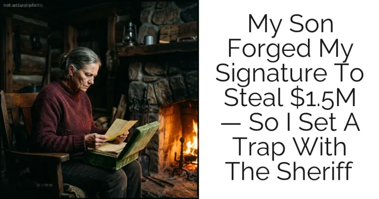 My Son Forged My Signature To Steal $1.5M — So I Set A Trap With The Sheriff