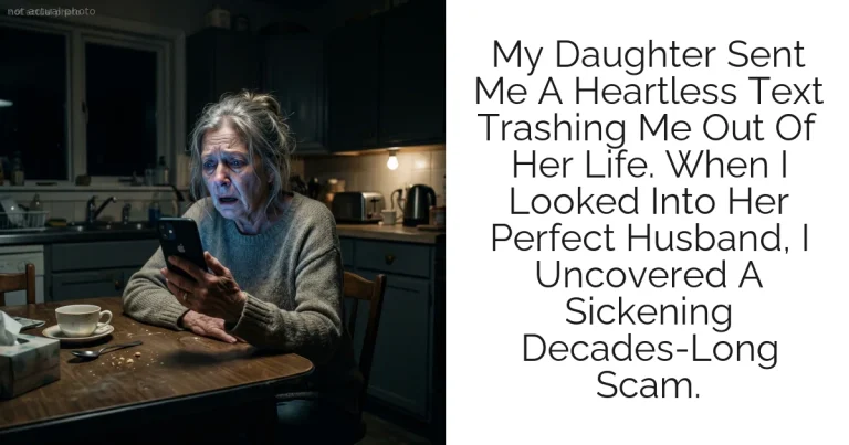 My Daughter Sent Me A Heartless Text Trashing Me Out Of Her Life. When I Looked Into Her Perfect Husband, I Uncovered A Sickening Decades-Long Scam.
